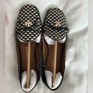 Tory Burch Black and White Women's Shoes